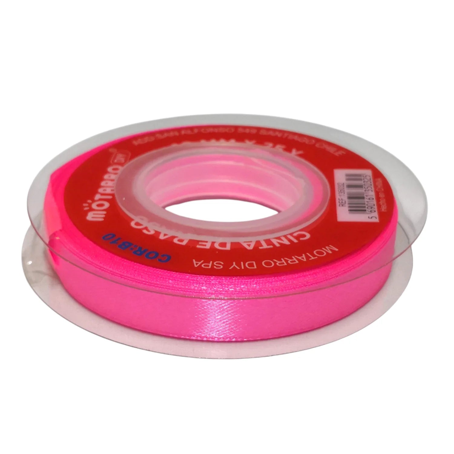 cinta de tela raso 1cm rosado