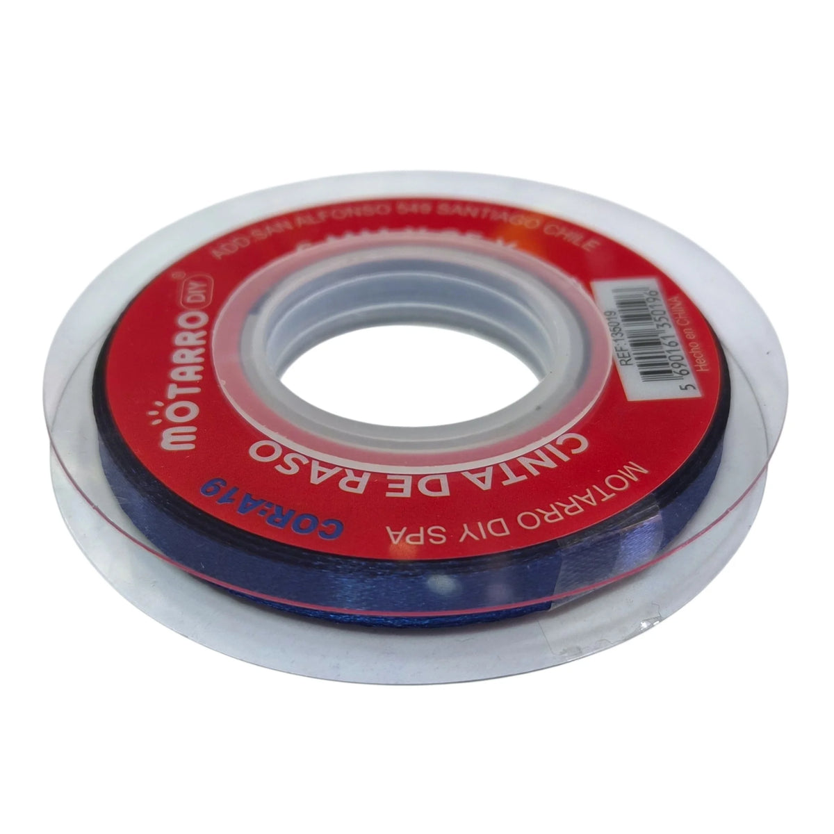 cinta de tela 6mm azul marino