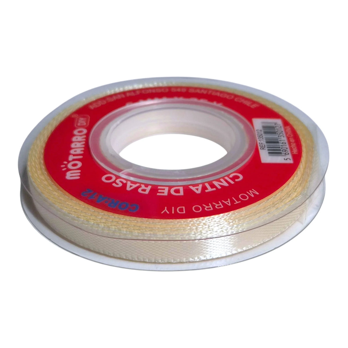 cinta de tela 6mm beige