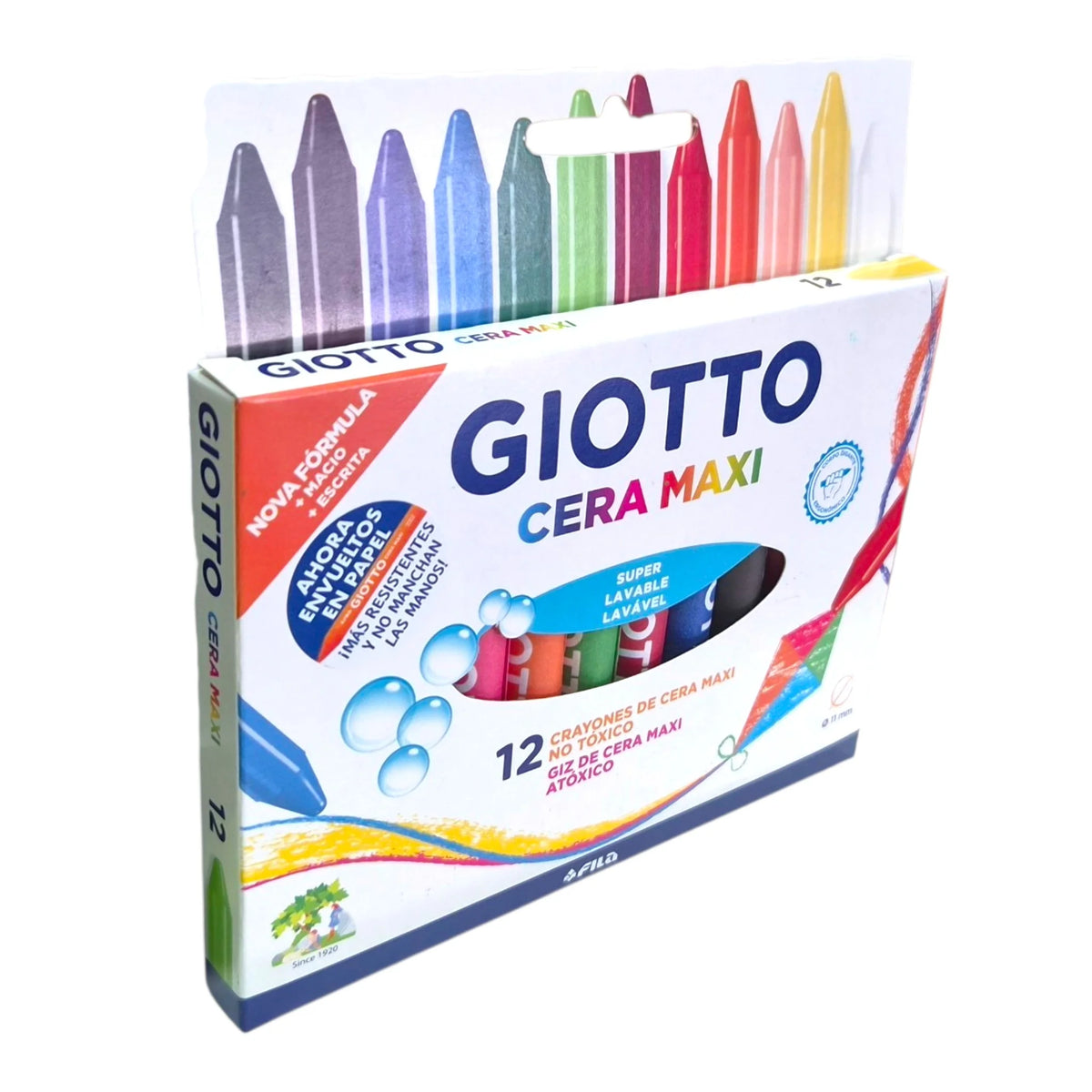 lápiz de cera giotto recubiertos de papel