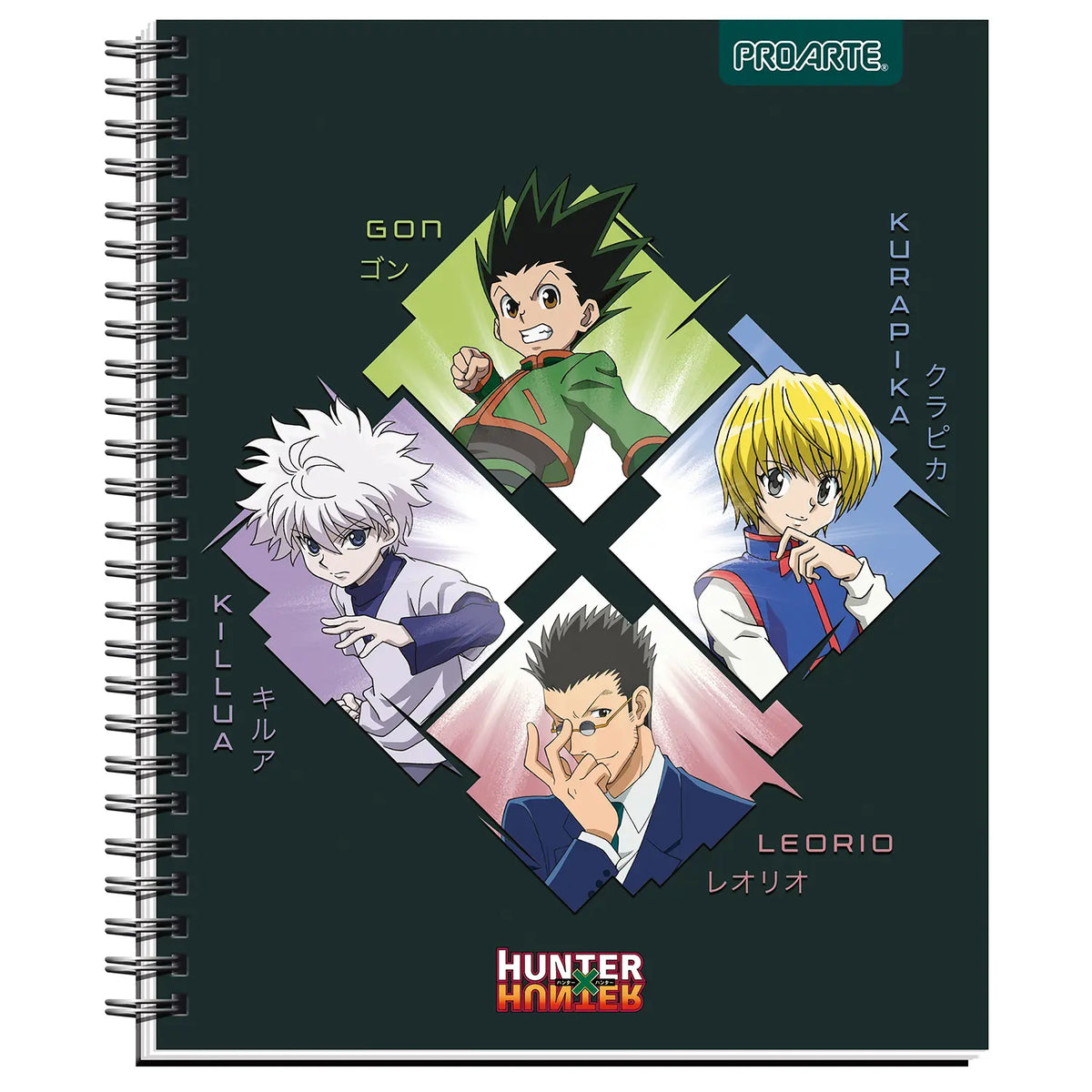 cuaderno serie hunter x hunter