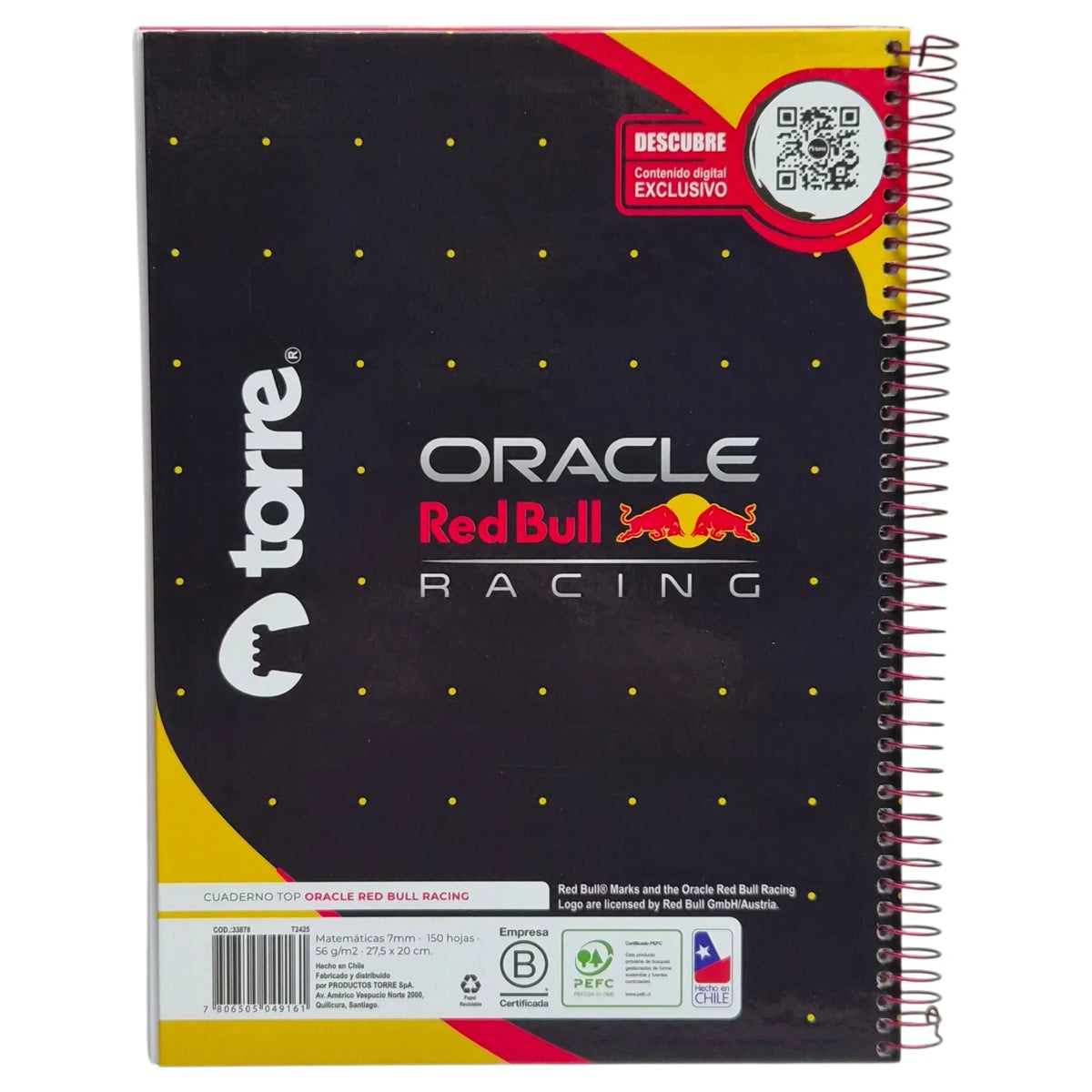 cuaderno oracle redbull racing