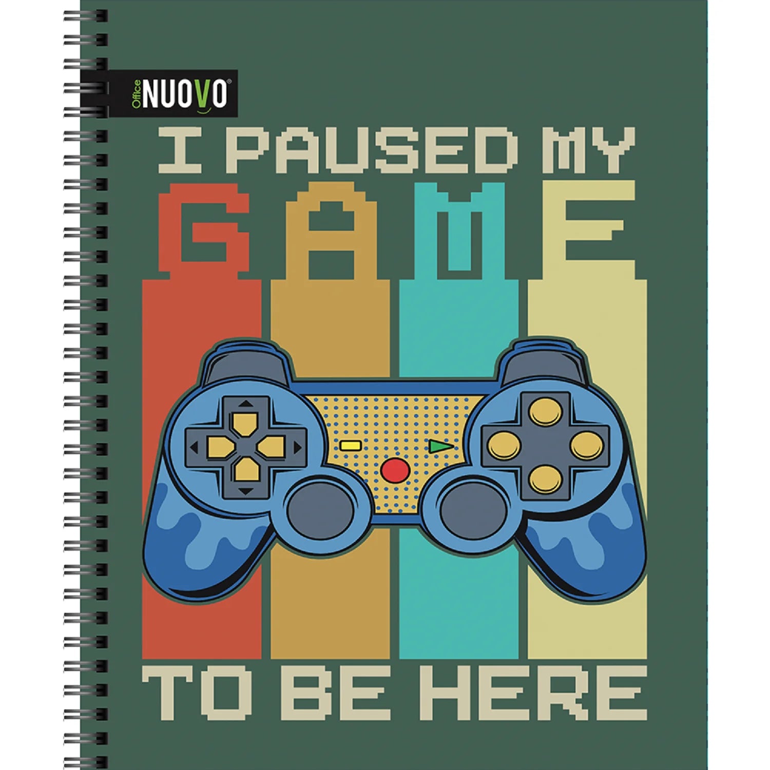 Cuaderno Universitario Tapa Dura Gamers 7mm 100hjs Nuovo
