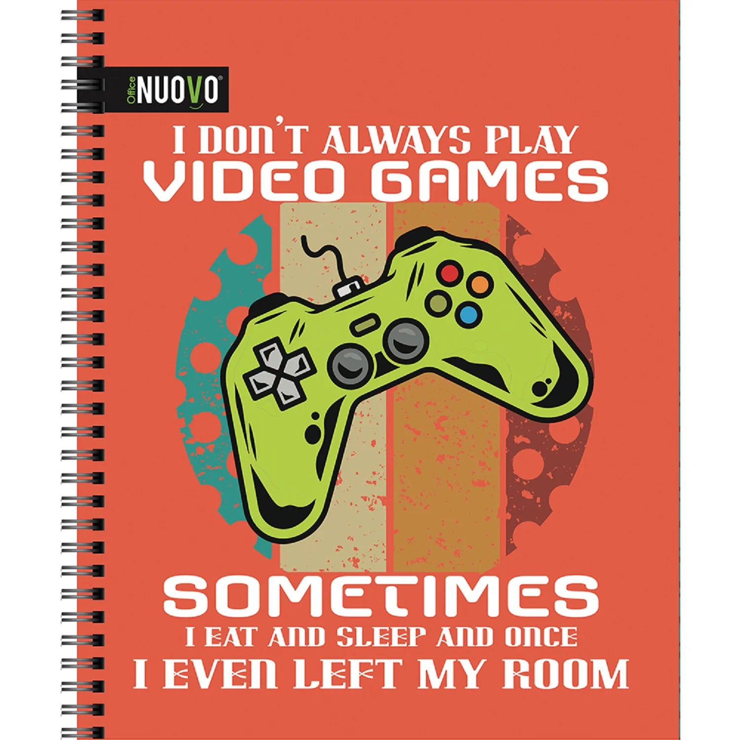 Cuaderno Universitario Tapa Dura Gamers 7mm 100hjs Nuovo
