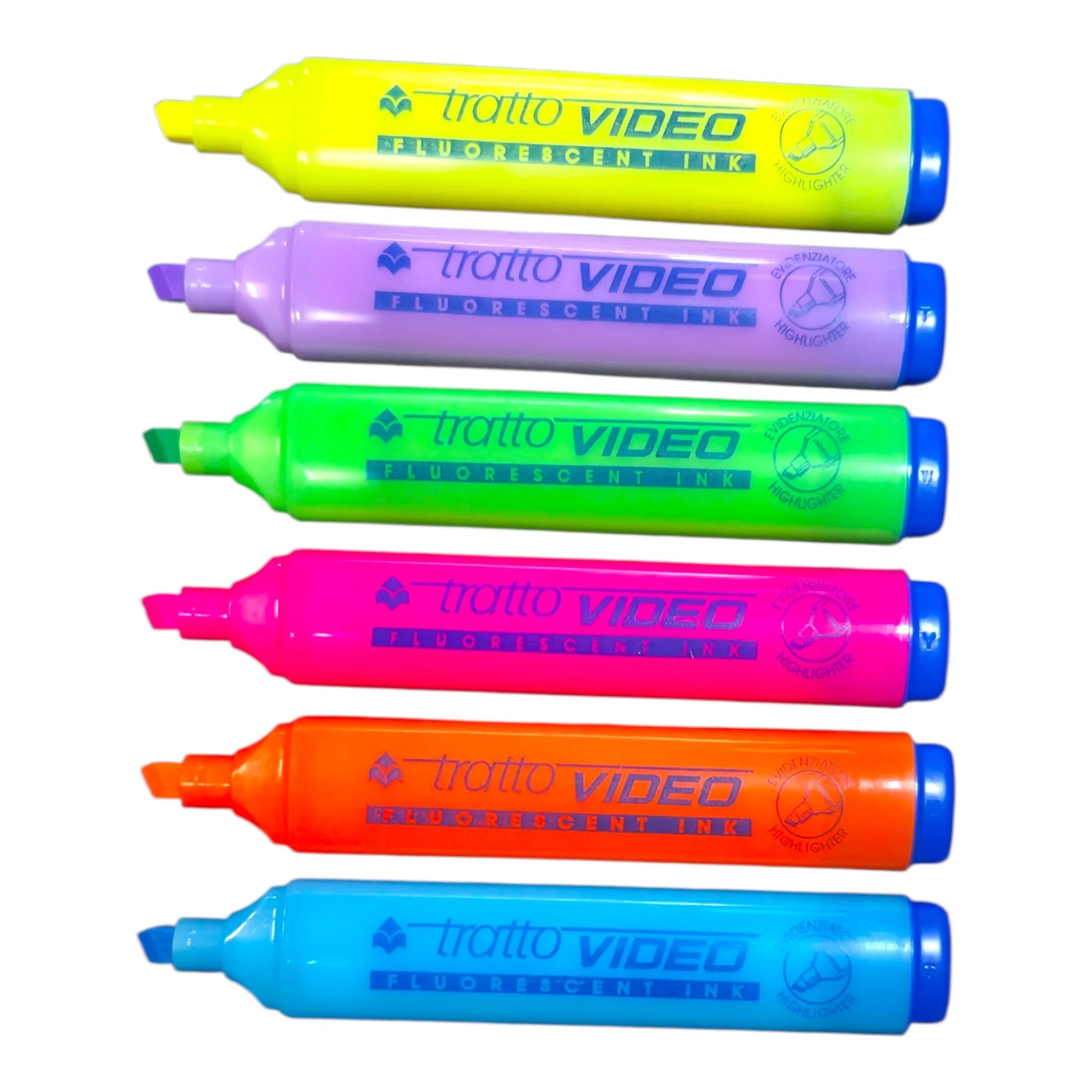 destacadores tratto video fluorescente