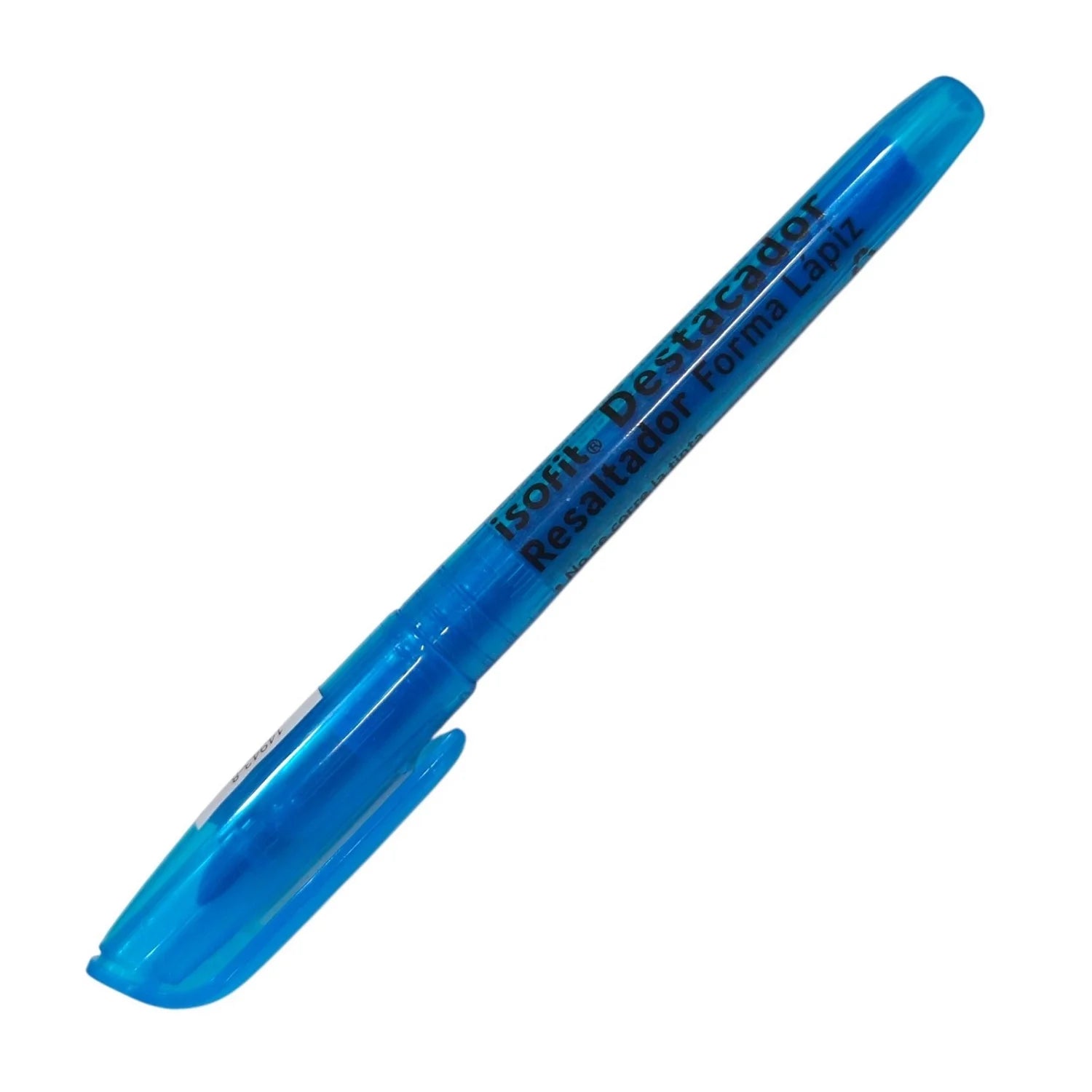 destacador forma lapiz azul
