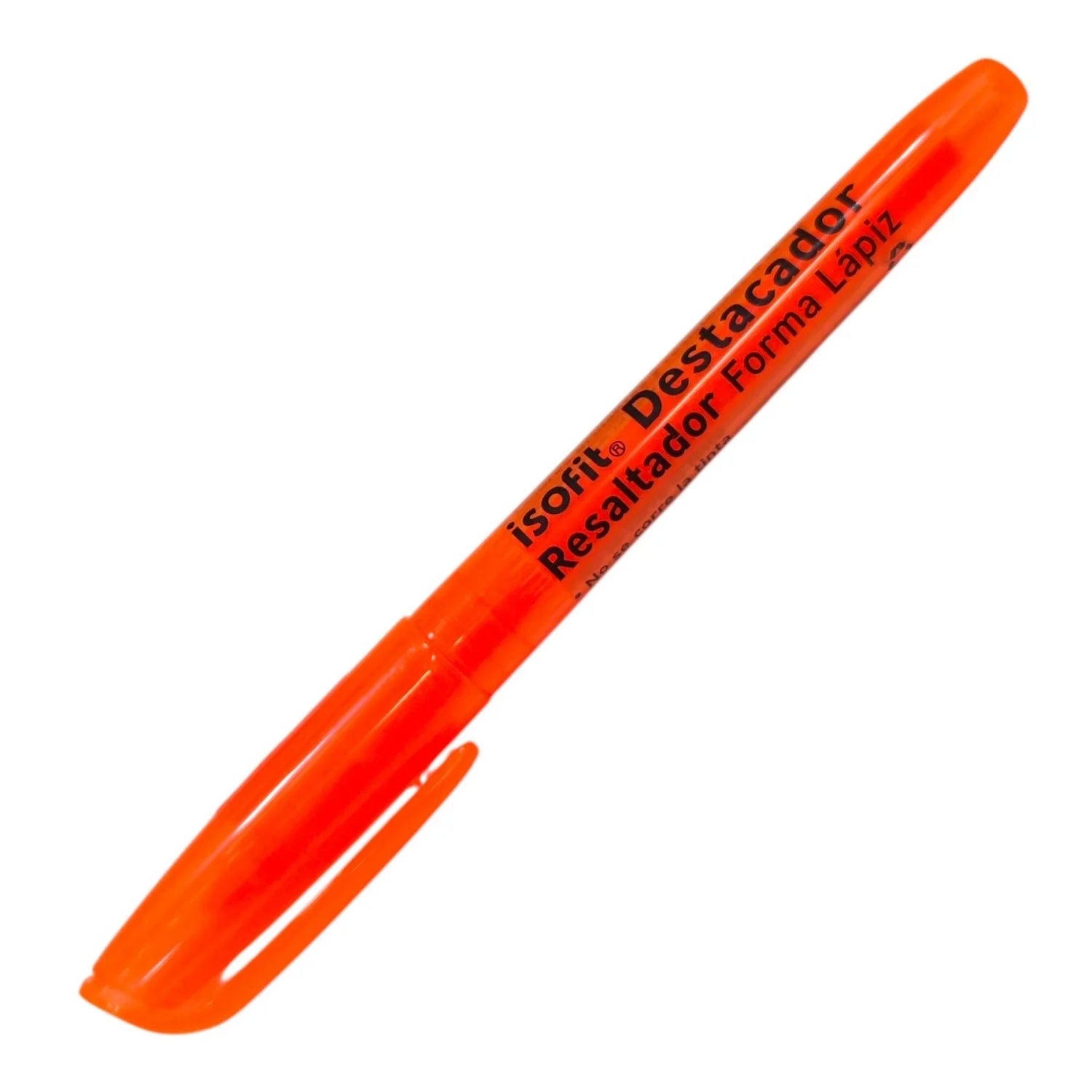 destacador forma lapiz naranja