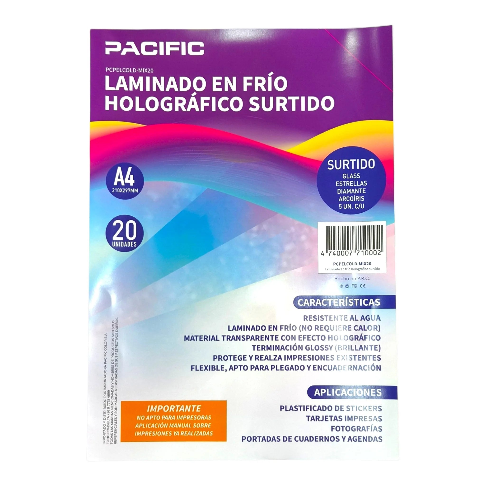 laminado en frio holografico