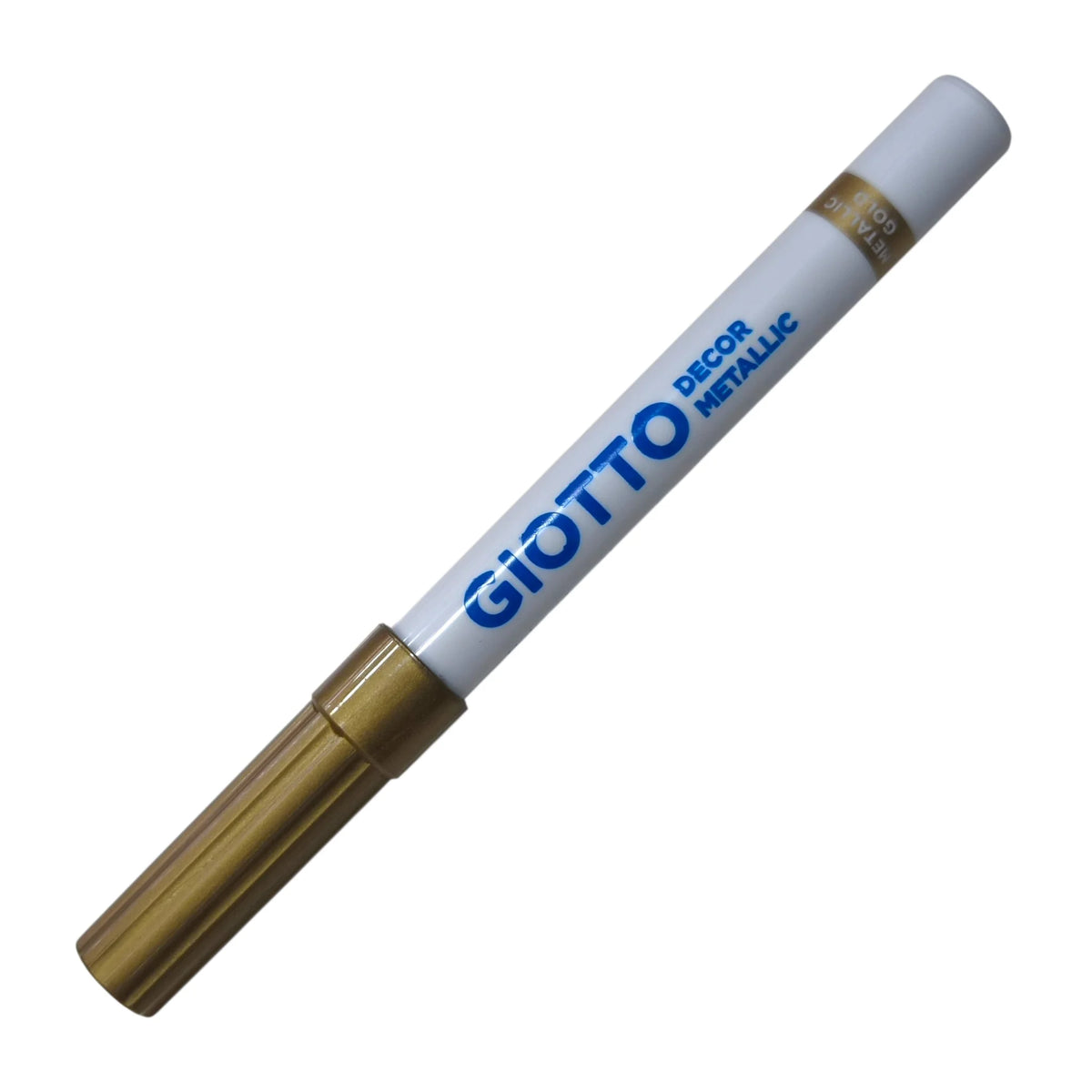 Plumon metalico dorado giotto