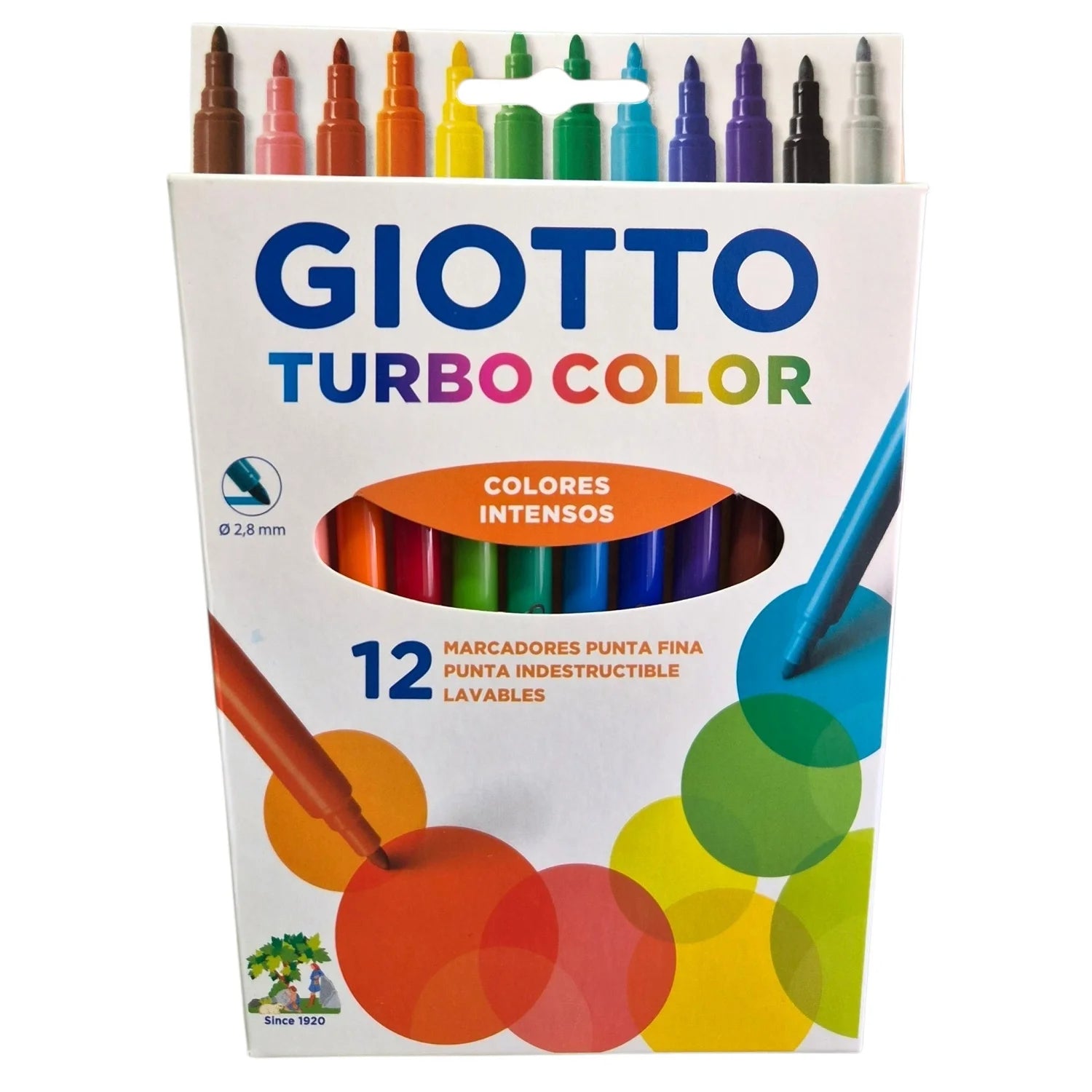 giotto turbo color 12 colores