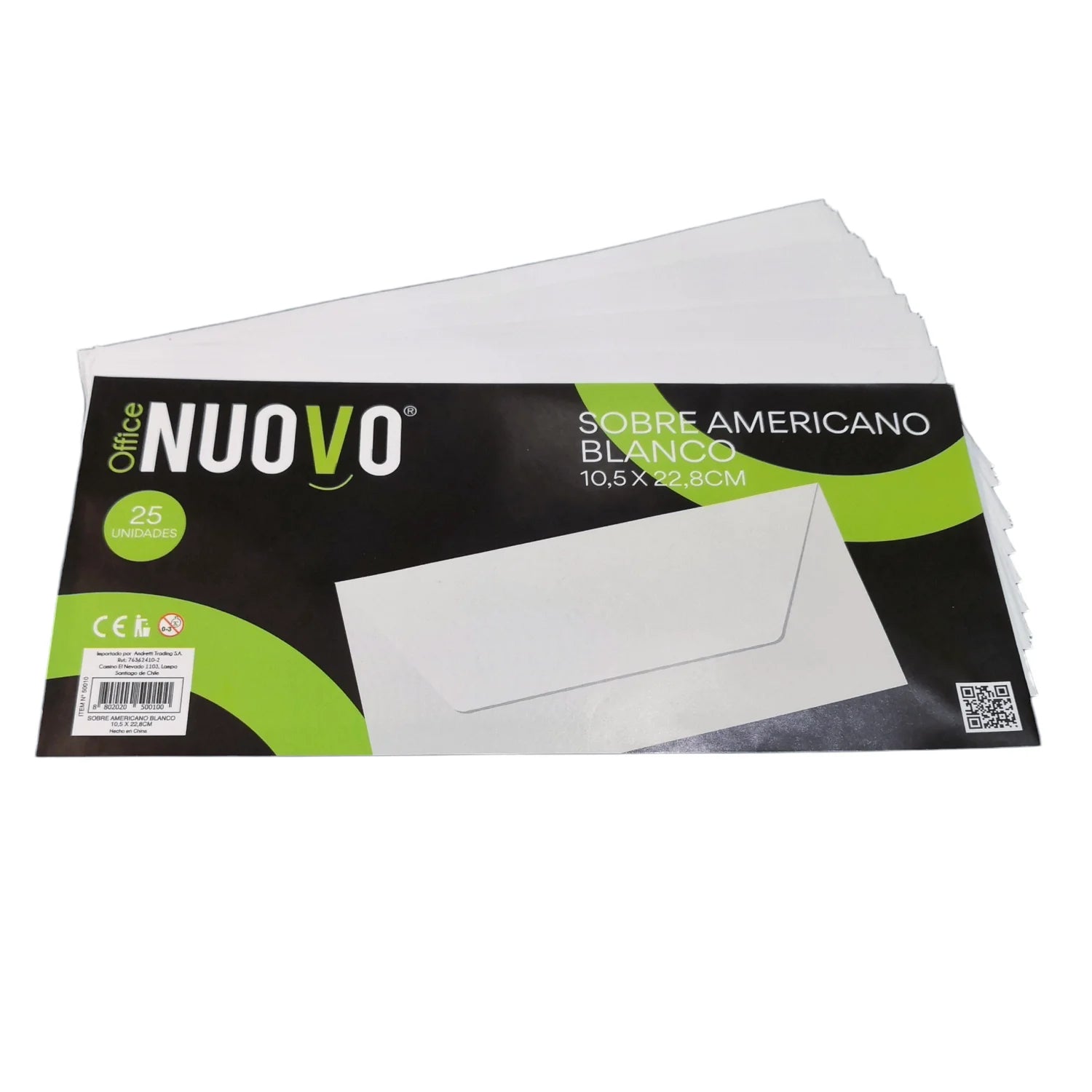 sobre tamaño americano