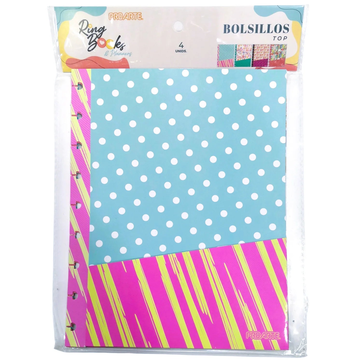 Set 4 Bolsillos para Cuaderno Inteligente de Discos Proarte