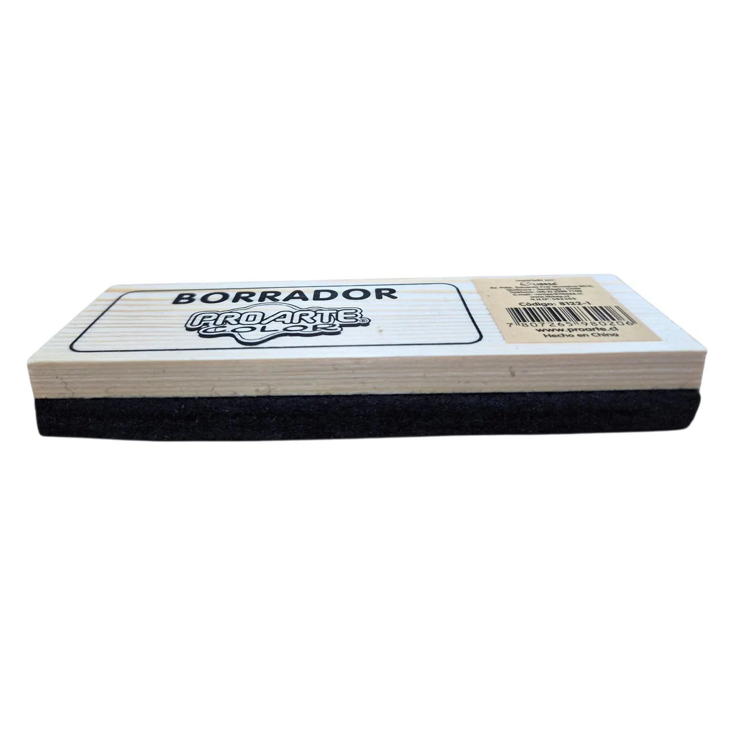 borrador de pizarra de madera