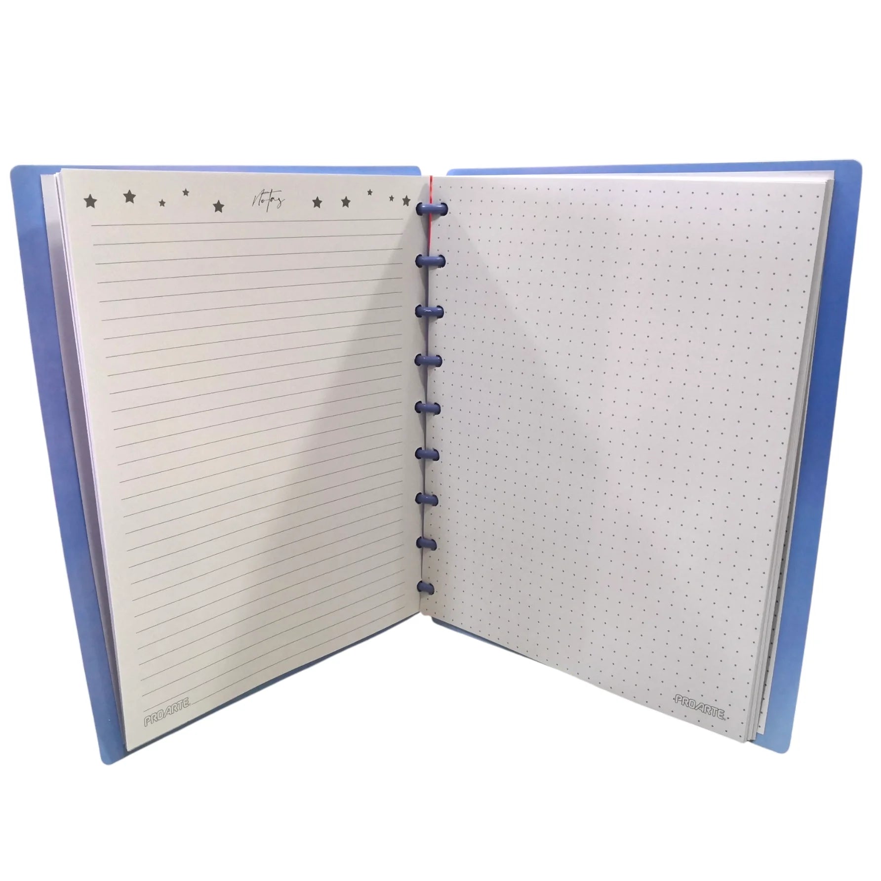 cuaderno con discos