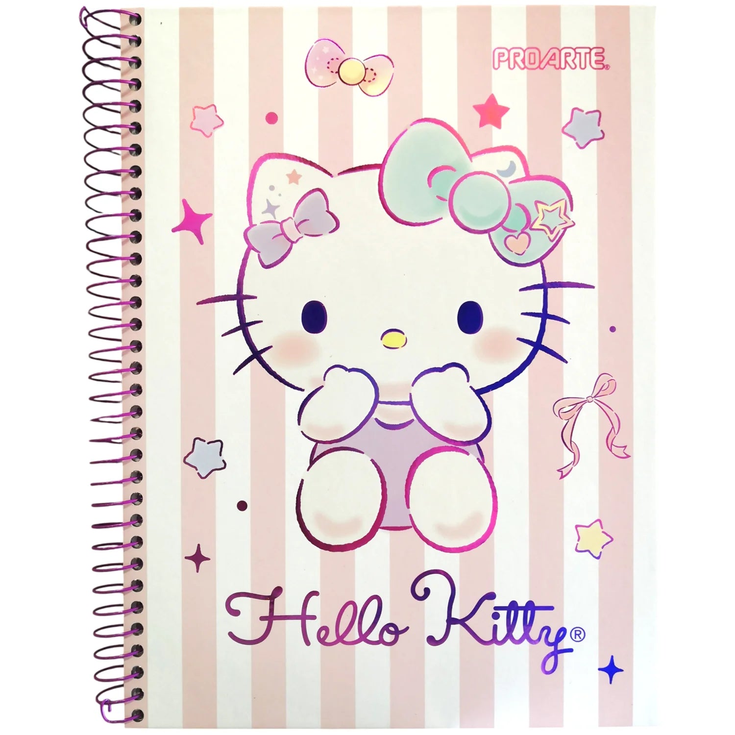 cuaderno triple hello kitty