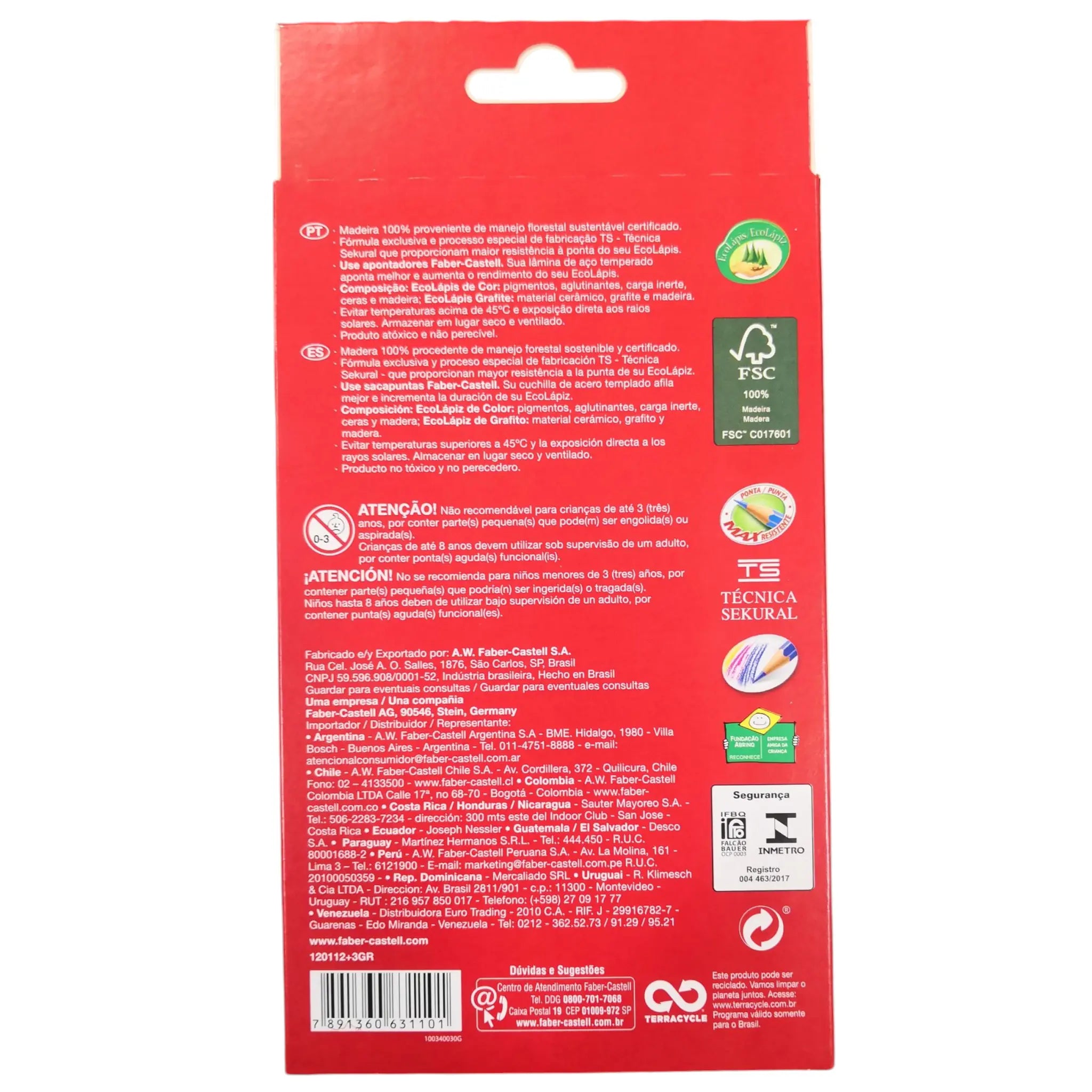 faber castell lapices de colores 12un