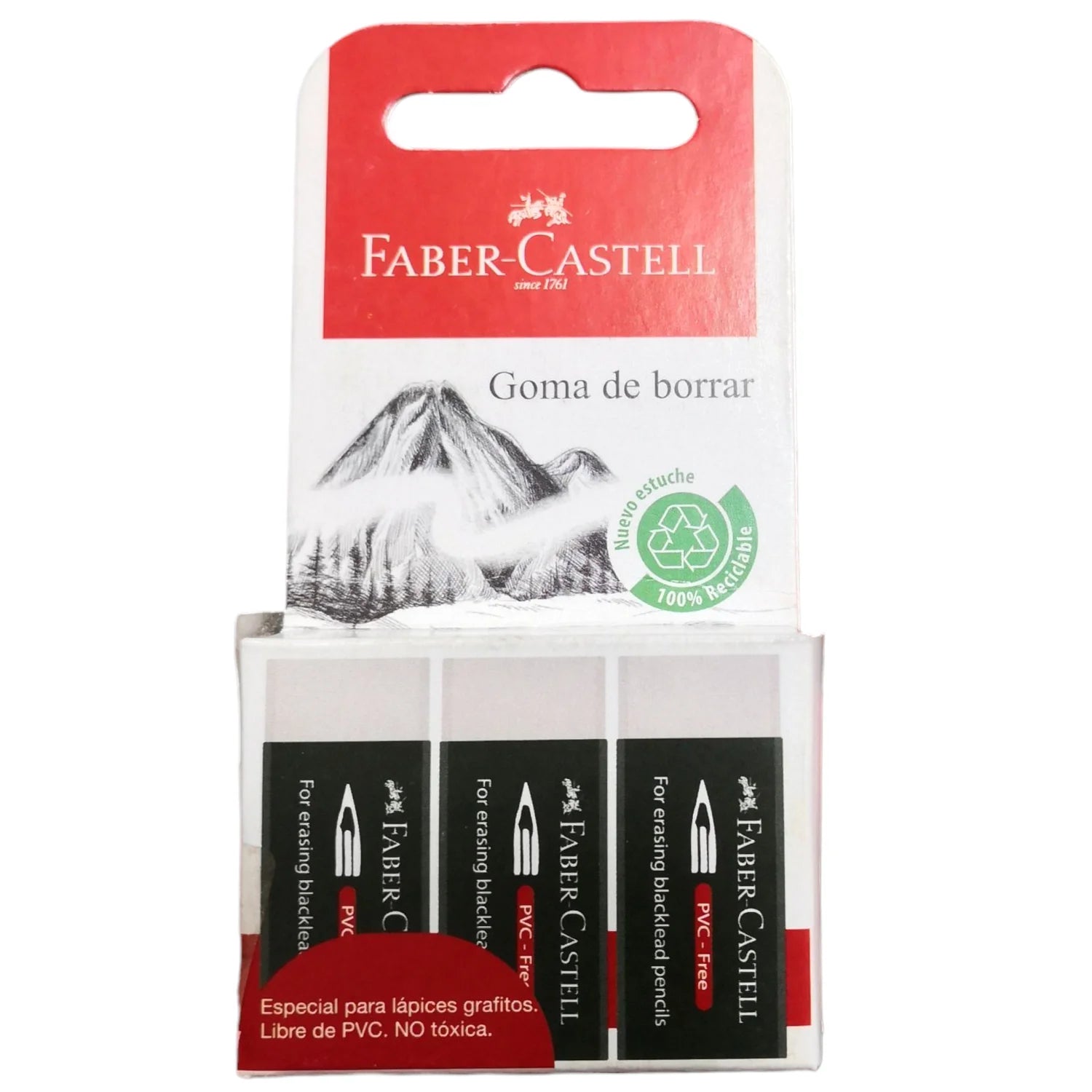 Set 3 Goma de Borrar Faber Castell 188520