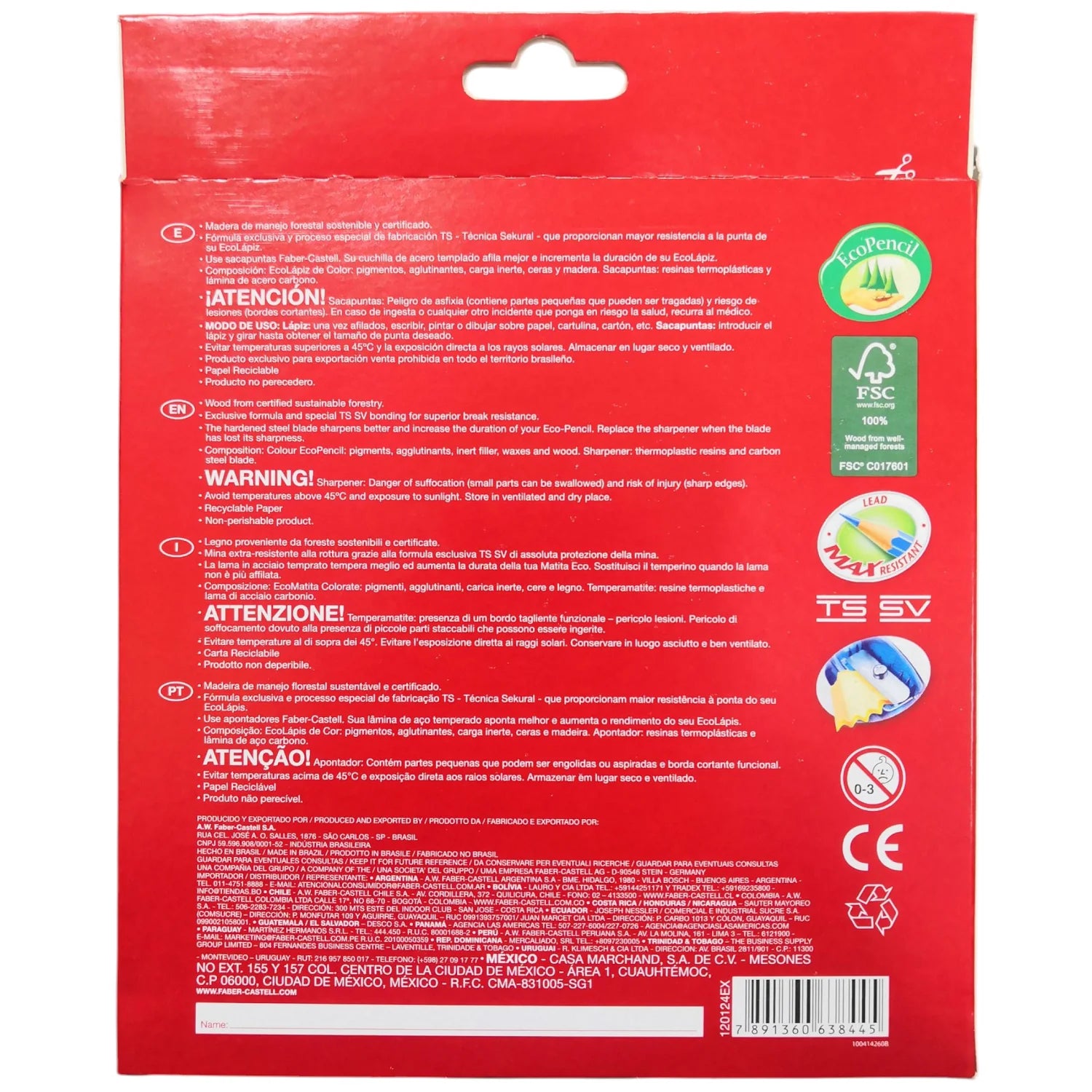 lapices faber castell set 24 colores