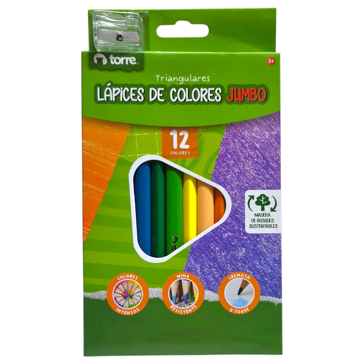 lapices de colores jumbo torre