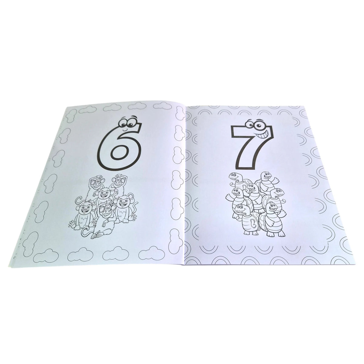 libro para colorear letras y numeros