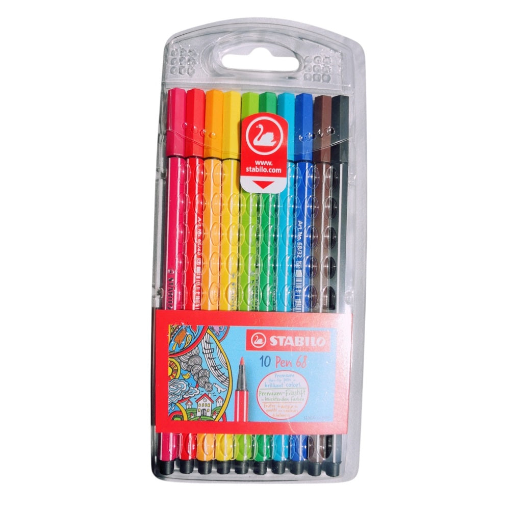 Rotuladores PEN 68 10 Colores Stabilo