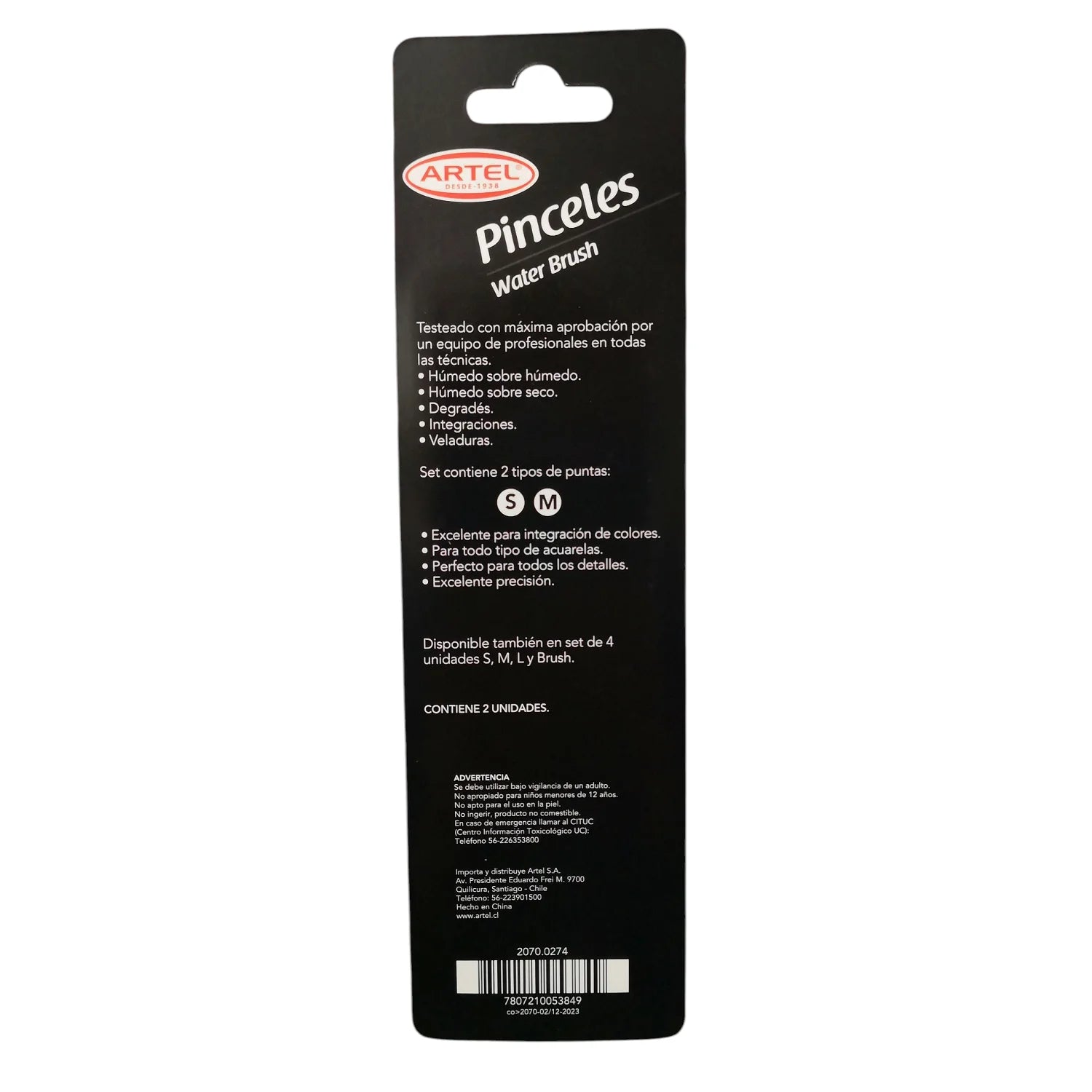 pincel water brush