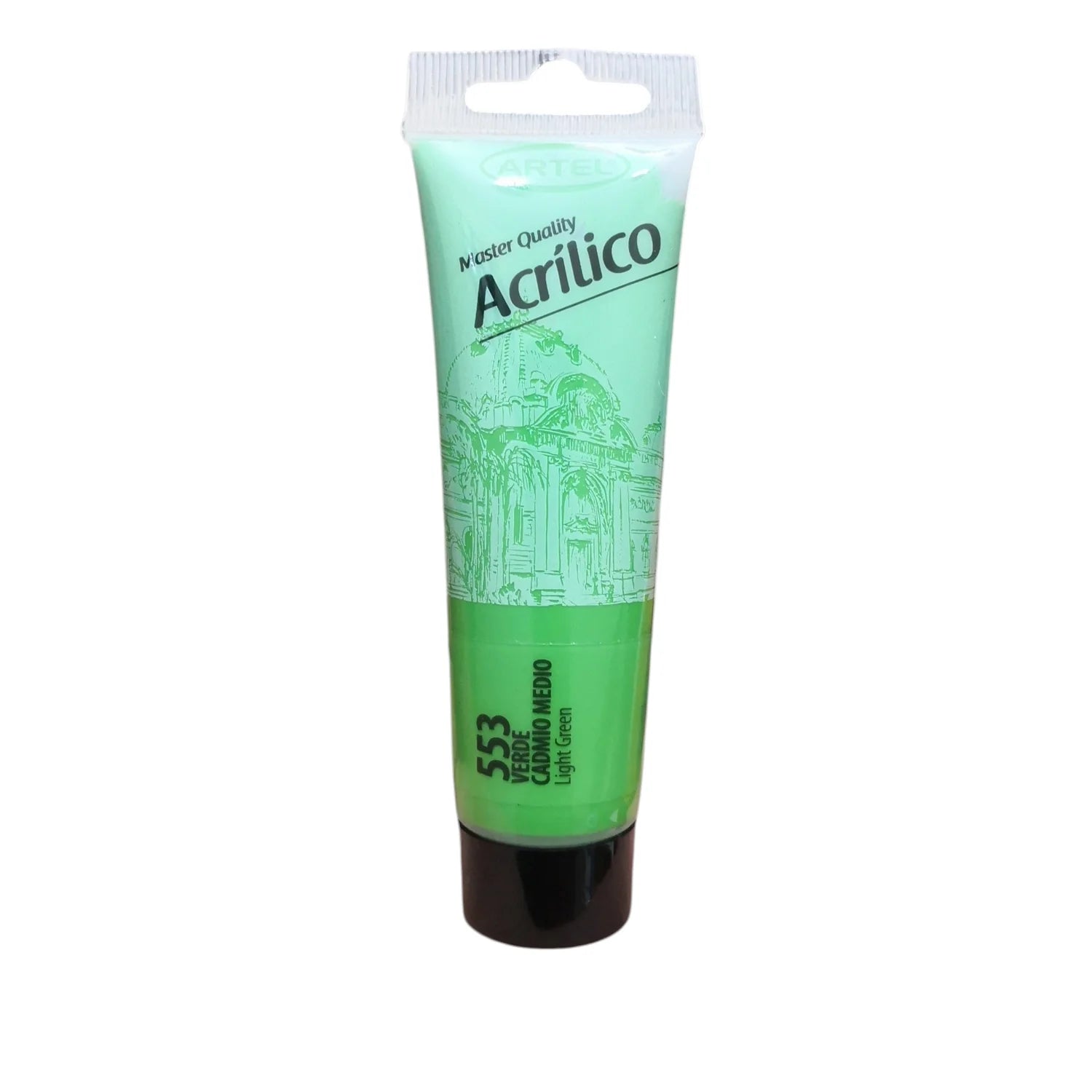 pintura acrilica verde cadmio medio