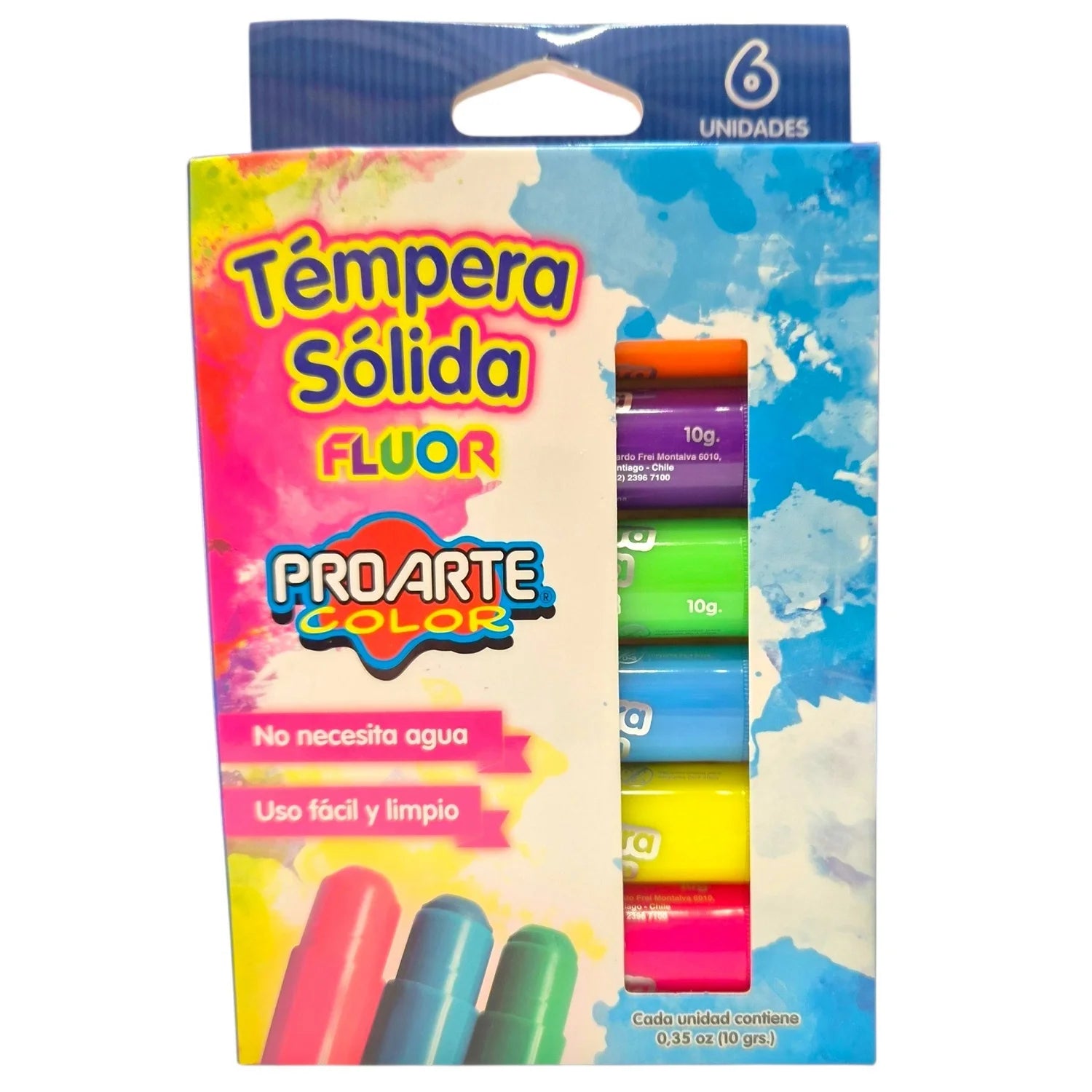 témpera sólida fluor